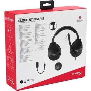 HyperX Cloud Stinger S Wired Over-the-ear Stereo Gaming Headset - Black - Binaural - Circumaural - 32 Ohm - 18 Hz to 23 kH