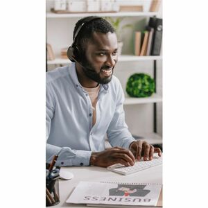 Jabra Evolve2 55 Wired/Wireless On-ear Stereo Headset - Black - Binaural - Supra-aural - 3000 cm - Bluetooth - 20 Hz to 20