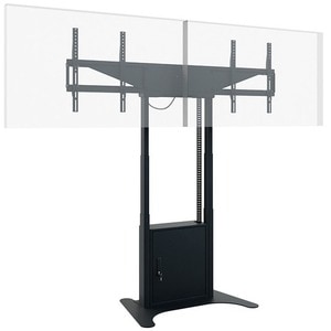 HAGOR Lift für Display, Mini-PC, Kamera, Notebook, A/V-Geräte, Display - Schwarz pulverbeschichtet - Höhenverstellbar - 2 