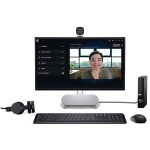 Dell WB3023 Webcam - 60 fps - USB 2.0 Type A - 2560 x 1440 Video - Auto-focus - 78° Angle - 2x Digital Zoom - Microphone -