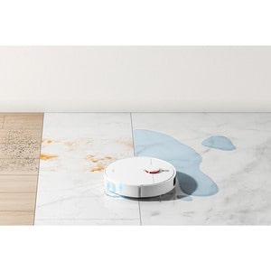 Xiaomi S10+ Cordless Robot Vacuum Cleaner - White - 450 mL Dust Capacity - 200 mL Water Tank Capacity - Tile Floor - Smart