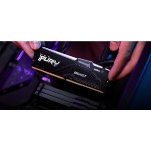 Kingston FURY Beast 32GB DDR5 SDRAM Memory Module - For Computer - 32 GB (1 x 32GB) - DDR5-6000/PC5-48000 DDR5 SDRAM - 600