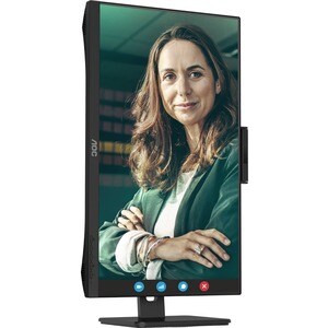Monitor LCD AOC 24P3CW 609,6 mm (24,0") Class Webcam Full HD - 16:9 - Nero tessuto - 60,5 cm (23,8") Viewable - Tecnologia