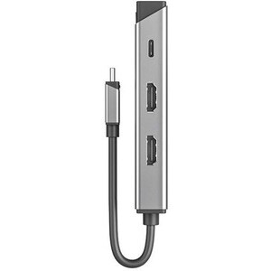 Alogic A/V Adapter - 1 x USB Type C - Male - 1 x HDMI 2.0 Digital Audio/Video - Female, 1 x USB Type C Power - Female - 40