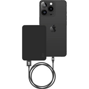 JUICE ECO 4 Power Bank - Black - For Smartphone, USB Type A Device, USB Type C Device - 12000 mAh - 3 A - 5 V DC Output - 