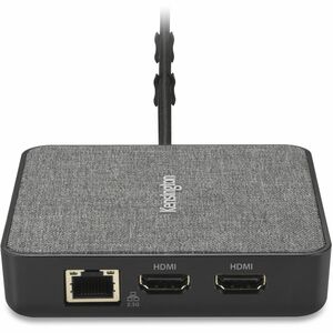 Kensington MD120U4 USB4 Docking Station for Monitor, Notebook, Tablet - 100 W - Black - Portable - 2 Displays Supported - 