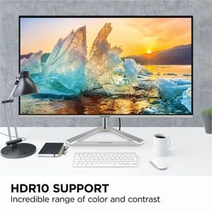 ViewSonic VX2776-4K-MHDU 27 Inch 4K IPS Monitor with Ultra HD Resolution, 65W USB C, HDR10 Content Support, Thin Bezels, H