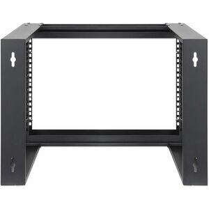 Rack 19" Abierto Mural 6U 500x450, Flatpac - SPCC, Acero con recubrimiento de polvo - 30kg Capacidad máxima de peso - 30kg