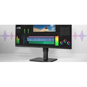 Monitor LCD LG Ultrawide 34BQ77QB-B 863,6 mm (34") Class UW-QHD Schermo curvo - 21:9 - Nero tessuto - 86,4 cm (34") Viewab