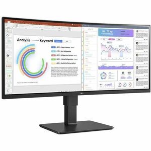 Monitor LCD LG Ultrawide 34BQ77QC-B 863,6 mm (34") Class Webcam UW-QHD Schermo curvo - 21:9 - Nero tessuto - 86,4 cm (34")