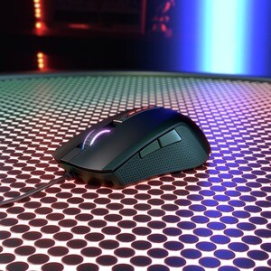 CHERRY MC 2.1 Rato para jogos - USB 2.0 - Ótico - 5 Taste(n) - 2 Programmable Button(s) - Preto - Cabo - 5000 dpi - Roda d