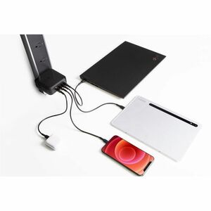 Targus PowerElite 100W GaN Wall Charger - Europe, Australia - 120 V AC, 230 V AC Input - Black