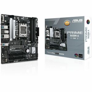 Asus Prime B650M-A-CSM Desktop Motherboard - AMD B650 Chipset - Socket AM5 - Micro ATX - Ryzen 7, Ryzen 5 Processor Suppor