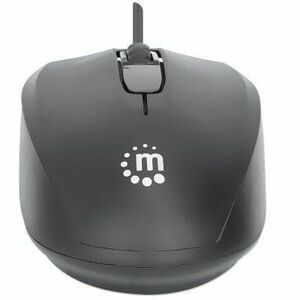 Mouse Optico Estándar USB Negro - Cable - 1000 dpi - Rueda de desplazamiento - Simétrico