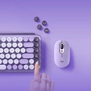 Logitech POP Keys Wireless Mechanical Keyboard with Customizable Emoji Keys - Wireless Connectivity - Bluetooth - 5.1 - 10