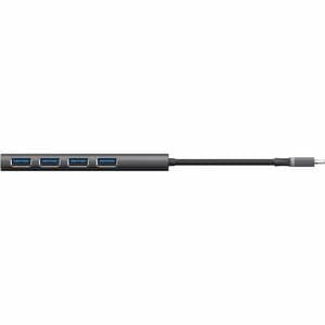 Trust Halyx USB-Hub - USB-Typ C - 640 MB/s - Tastatur, Maus, Kamera, Headset - Desktop - Grau - 4 Total USB Port(s) - iOS,