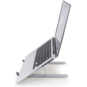 Dicota Höhenverstellbar Notebook-Ständer - 6 cm Höhe x 26,5 cm Breite x 16 cm Tiefe - Aluminiumlegierung, Silikon - Grau