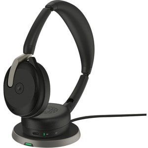 Jabra Evolve2 65 Flex Headset - Stereo - Wireless - Bluetooth - 98.4 ft (30 m) - 20 Hz to 20 kHz - On-ear - Binaural - Sup