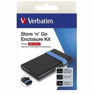 Box esterno per unità disco Verbatim Store 'n' Go SATA - USB 3.2 (Gen 1) Host Interface Esterno - 1 x Disco rigido support