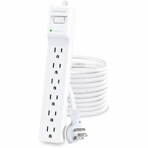 CyberPower B625 Essential 6 - Outlet Surge Protector with 1500 J Surge Suppression - Clamping Voltage 600V, 25 ft Cord, NE