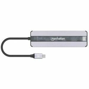 Docking USB-C 7 ptos, HDMI, Red, USB-C PD - 4K - 3840 x 2160 - 4 x puertos USB - 2 x USB Type-A Ports - USB Tipo-A - 2 x U