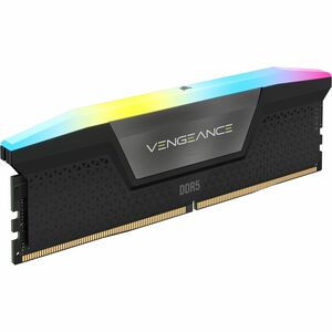 Corsair Vengeance RGB 64GB (2x32GB) DDR5 DRAM 6400MT/s C32 Memory Kit - Black - For Desktop PC, Motherboard - 64 GB (2 x 3