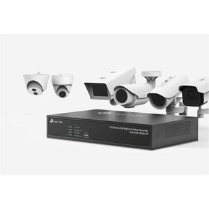 VIGI NVR1004H-4P 4 Channel Wired Video Surveillance Station - Network Video Recorder - HDMI - 4K Recording