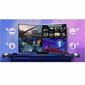 Samsung Odyssey Ark S55CG970NN 55" Class 4K UHD Curved Screen Gaming LED Monitor - 16:9 - Titan Black - 55" Viewable - Ver