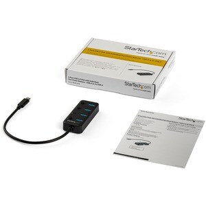 USB C Hub - 4x USB-A Ports with Individual On/Off Switches - Bus Powered - Portable - USB Type C Hub - USB C to USB Hub