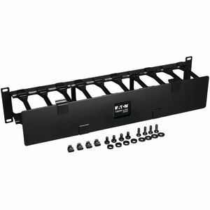 Tripp Lite series SRCABLEDUCT2UHD Kabelbündler - Schwarz - Kabelbündler - 2U Rack Height x 19" Panel Width - Stahl