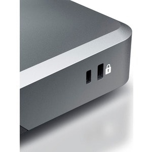 Alogic DX2 USB Type C Docking Station for Notebook - 65 W - Black, Space Gray - HD - USB Type-A - USB Type-C - 1 x RJ-45 P