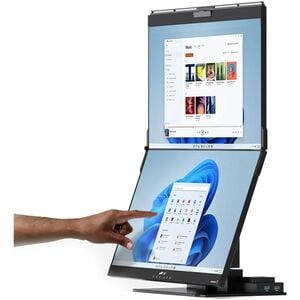 Mobile Pixels Geminos T 24" Dual-Stacked 1080p Monitors with Multi-Touch and Webcam - 23.8" Viewable - Multi-touch Screen 