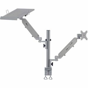 Tripp Lite series DDR1732NBMTAA Clamp Mount for Notebook, Monitor, Flat Panel Display, HDTV - Silver  - 1 Display(s) Suppo