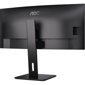 AOC CU34P3CV 34" Class UW-QHD Curved Screen LCD Monitor - 21:9 - Textured Black - 86.4 cm (34") Viewable - Vertical Alignm