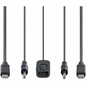 StarTech.com 2-Port USB-C Cable KVM Switch, 4K 60Hz DisplayPort Output, Compact KVM with 4ft/1.2m Integrated Host Cables, 