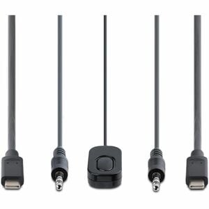 2-Port USB-C Kabel KVM Switch, 4K 60Hz DisplayPort Ausgang, Mini KVM Switche mit 2m Integrierten Kabel, Laptop KVM Umschal