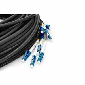 Digitus 100 m Glasfaser Netzwerkkabel - 1 Stück - Cable for Netzwerkgerät, Patchfeld - LSOH - 9/125 µm - Schwarz