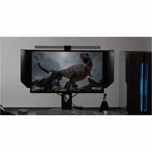 BenQ ScreenBar Halo Lichtleiste - Grau - An Monitor montierbar - LED Glühbirne - Aluminium für LCD-Monitor, Lesen - 100 mm