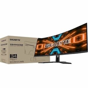 Gigabyte G34WQC A 86.36 cm (34") Class WQHD Curved Screen Gaming LED Monitor - 86.36 cm (34") Viewable - Vertical Alignmen