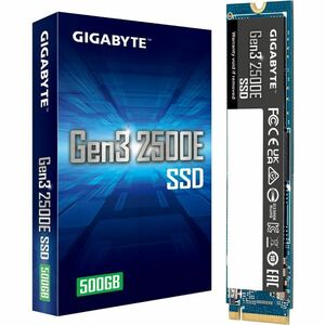 Gigabyte Gen3 2500E 500 GB Solid State Drive - M.2 2280 Internal - PCI Express NVMe (PCI Express NVMe 3.0 x4) - 2300 MB/s 