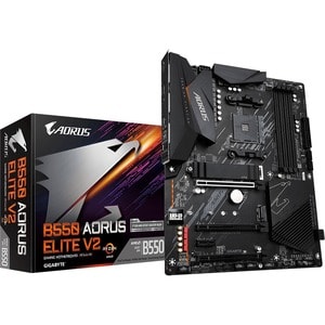 Aorus Ultra Durable B550 AORUS ELITE V2 Desktop Motherboard - AMD B550 Chipset - Socket AM4 - ATX - Ryzen 3, Ryzen 5, Ryze