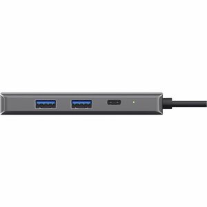Trust Dalyx USB-Typ C Docking Station für Tablet-PC, Notebook, Monitor, Smartphone, Desktop-PC - Ladefunktion - Silber - 4