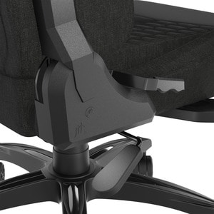 Sillón de Juego Corsair TC100 - Material/Tejido, Espuma de memoria, Acero, Nilón - Negro
