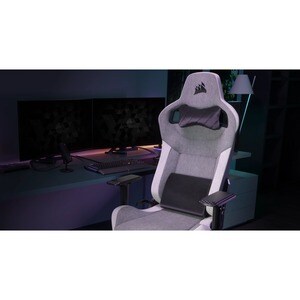 Sillón de Juego Corsair T3 RUSH - Material/Tejido, Nilón, Espuma de memoria - Carbón, Gris