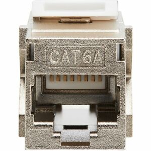 Tripp Lite series Cat6a Shielded Snap-In Coupler (RJ45 F/F), TAA - 1 x RJ-45 Keystone Female - 1 x RJ-45 Keystone Female -