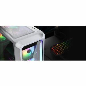 COUGAR CGR-5CC5B-MESH-RGB Gabinete para computadora gamer - Mini ITX, Micro ATX, ATX Placa base admitida - Media Torre - V