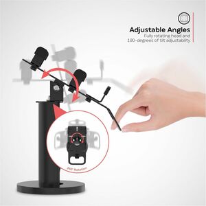 CTA Universal Card Reader Rotating Terminal Stand - 8.5" Height x 3.9" Width x 3.9" Depth - Metal