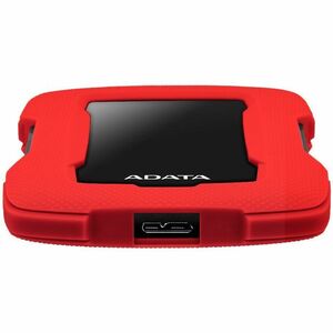 Adata HD330 AHD330-1TU31-CRD 1 TB Portable Hard Drive - External - Red - Gaming Console Device Supported - USB 3.2 (Gen 1)