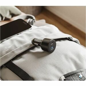 Alogic Rapid Power 100W Car Charger with 1 X USB-C Port & 1 X USB-A Port - 12 V DC, 24 V DC Input - 5 V DC, 9 V DC, 12 V D