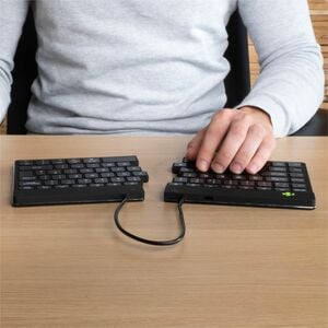 R-Go Split Break Keyboard - R-Go Split Break ergonomic keyboard, with break software, Bluetooth 5.0, QWERTY (UK) layout, w